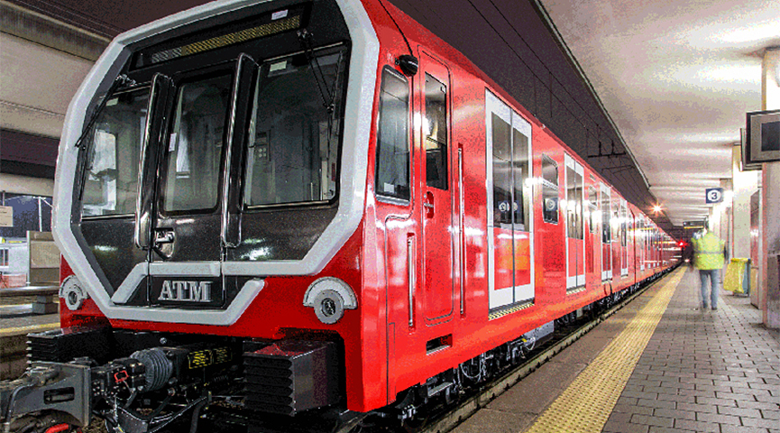 MILAN - Leonardo Expo and Meneghino trains